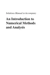 دانلود کتاب Solutions Manual to accompany An Introduction to Numerical Methods and Analysis