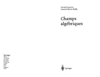 دانلود کتاب Champs algebriques (Ergebnisse der Mathematik und ihrer Grenzgebiete. 3. Folge   A Series of Modern Surveys in Mathematics)