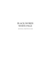 Black Words, White... image