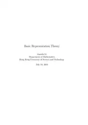 Download Basic Representation Theory