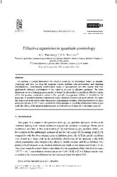 دانلود کتاب Effective equations in quantum cosmology