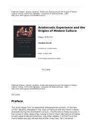 Aristocratic Experience and... image