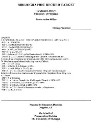 Gesammelte Werke. Supplementband.... image