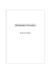 Mathematics Formulary image
