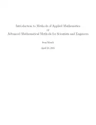 دانلود کتاب Introduction To Methods Of Applied Mathematics Or Advanced Mathematical Methods For Scientists And Engineers