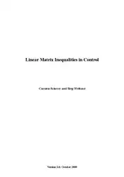 Linear matrix inequalities...