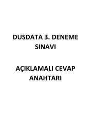 ۳.Dus Deneme Sınavı image