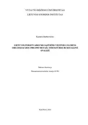 Lietuvos persitvarkymo sąjūdžio... image