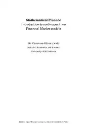 Mathematical finance: continuous... image