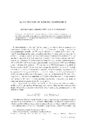 Quantization of Kaehler...