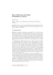 Chance in Physics:...