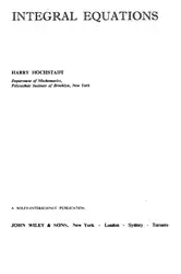 Integral Equations (Pure... image