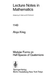 دانلود کتاب Modular Forms on Half-Spaces of Quaternions