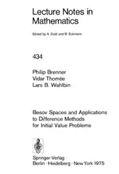 دانلود کتاب Besov Spaces and Applications to Difference Methods for Initial Value Problems
