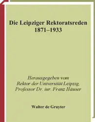 Die Leipziger Rektoratsreden... image