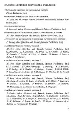 Cargese lectures in... image