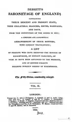 Baronetage of England.... image