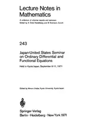 دانلود کتاب Japan-United States Seminar on Ordinary Differential and Functional Equations