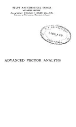 Advanced Vector Analysis... image