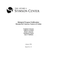 Biological Weapons Proliferation:... image