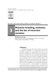 Mutation breeding, evolution,... image
