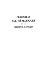 دانلود کتاب Principes Mathematiques de la philosophie naturelle