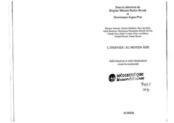 L’individu au Moyen... image