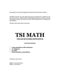 دانلود کتاب TSI Math: College for All TSI Math