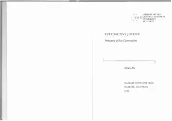 Retroactive Justice: Prehistory... image