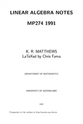 Linear algebra notes