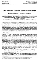 Geometry of Minkowski...