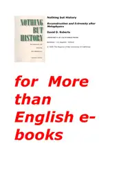 Nothing But History:... image