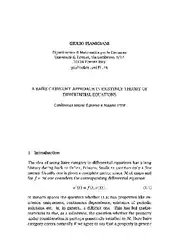 دانلود کتاب A Baire category approach in existence theory of differential equations