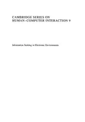 دانلود کتاب Information Seeking in Electronic Environments