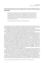 Early Indo-European social... image