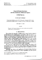 Smooth bump functions... image