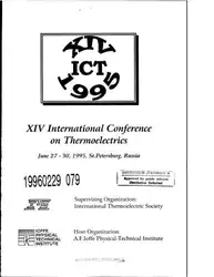 دانلود کتاب Proceeding of the 14th International Conference of Thermoelectrics (ICT'95)