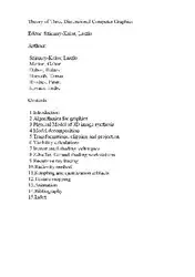 دانلود کتاب Theory of Three Dimensional Computer Graphics