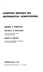 دانلود کتاب Computer methods for mathematical computations