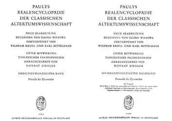 Paulys Realencyclopadie der... image