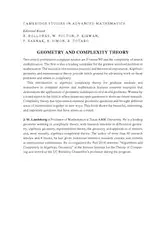 دانلود کتاب Geometry and Complexity Theory