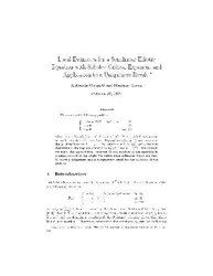 Local estimates for... image