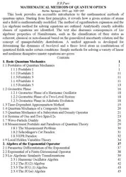 Mathematical methods of... image