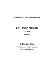 SAT Math Mastery:... image