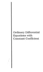 دانلود کتاب Ordinary Differential Equations With Constant Coefficient