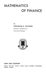 Mathematics of finance image