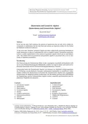 دانلود کتاب Quaternions and Geometric Algebra