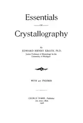 Essentials of crystallography image