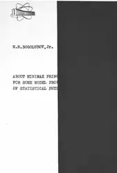 Download About minimax principle for some model problems of statistical phisics