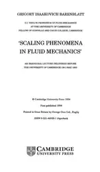 دانلود کتاب 'Scaling phenomena in fluid mechanics'
